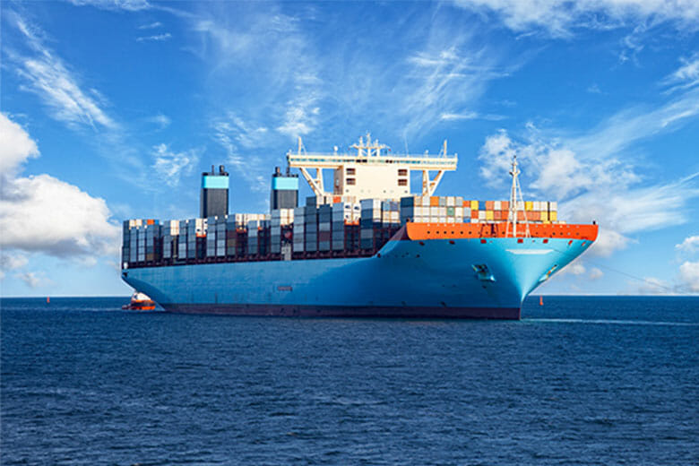 Ocean freight vessel.